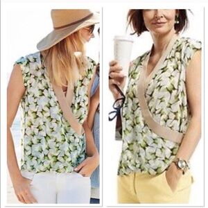 2/$20 NWT Cabi 234 Butterfly Wrap Blouse Cream Medium